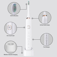 Wowhite  Soft Dental Clean Waterproof Sonic Toothbrush